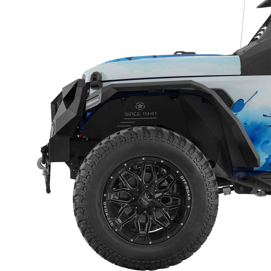 Hooke Road Front Bumper w/Mad Max Grill (18-25 Jeep Wrangler JL)