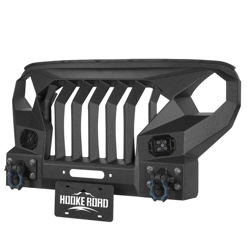 Load image into Gallery viewer, Hooke Road Front Bumper w/Mad Max Grill (18-25 Jeep Wrangler JL)
