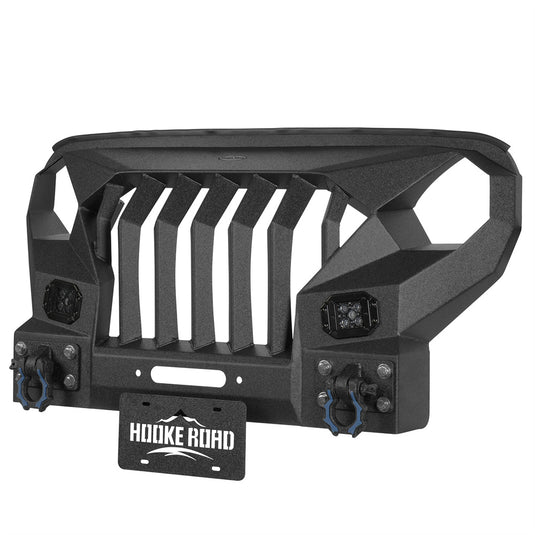 Hooke Road Front Bumper w/Mad Max Grill (18-25 Jeep Wrangler JL)