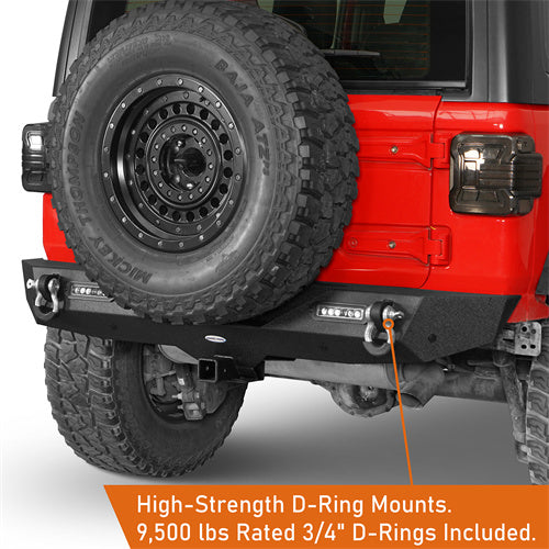 HookeRoad Jeep JL Mad Max Front Bumper & Rear Bumper for 2018-2023 Jeep Wrangler JL HookeRoad HE.3003+3021 11