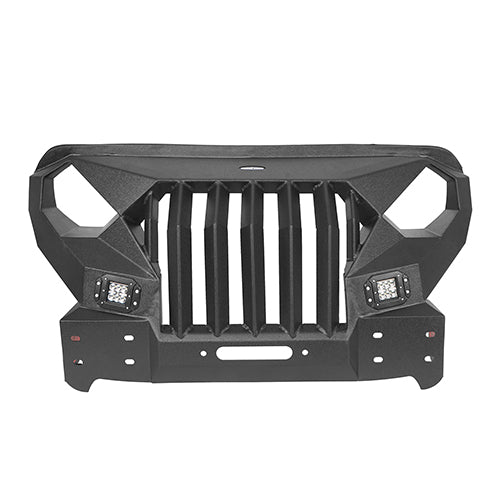 Load image into Gallery viewer, HookeRoad Jeep JL Mad Max Front Bumper &amp; Rear Bumper for 2018-2023 Jeep Wrangler JL HookeRoad HE.3003+3021 14
