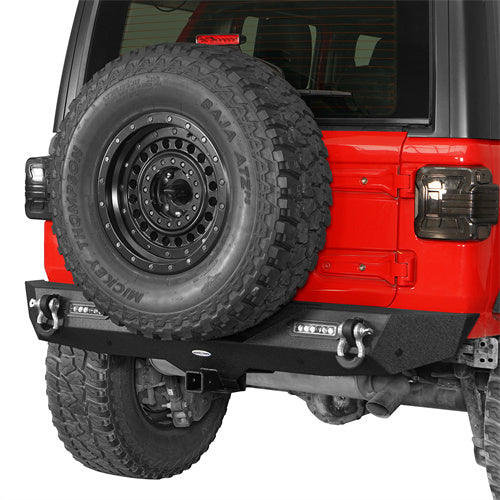 Load image into Gallery viewer, HookeRoad Jeep JL Mad Max Front Bumper &amp; Rear Bumper for 2018-2023 Jeep Wrangler JL HookeRoad HE.3003+3021 7
