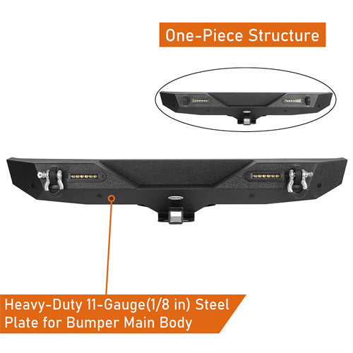 Load image into Gallery viewer, HookeRoad Jeep JL Mad Max Front Bumper &amp; Rear Bumper for 2018-2023 Jeep Wrangler JL HookeRoad HE.3020+3003 12
