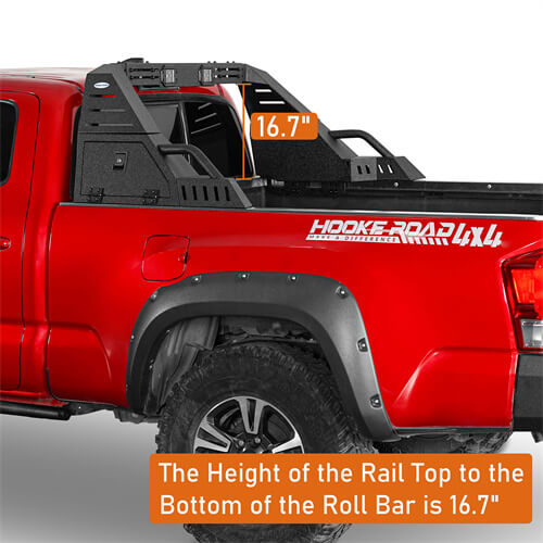 Load image into Gallery viewer, Mid Size Pickup Trucks Roll Bar Adjustable Truck Bed Roll Bar 4x4 Truck Parts - Hooke Road b9911s 4
