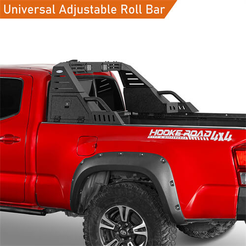 Load image into Gallery viewer, Mid Size Pickup Trucks Roll Bar Adjustable Truck Bed Roll Bar 4x4 Truck Parts - Hooke Road b9911s 6
