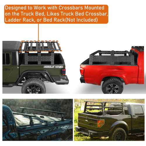 Load image into Gallery viewer, Hooke Road Truck Bed Cargo Carrier Platform Rack for Most Mid-Size Trucks b9914 10
