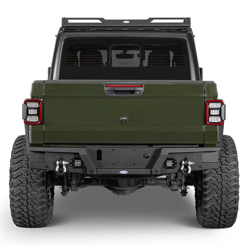 Load image into Gallery viewer, HookeRoad Jeep JT Mid Width Front Bumper &amp; Rear Bumper for 2020-2024 Jeep Gladiator b30187003s 13
