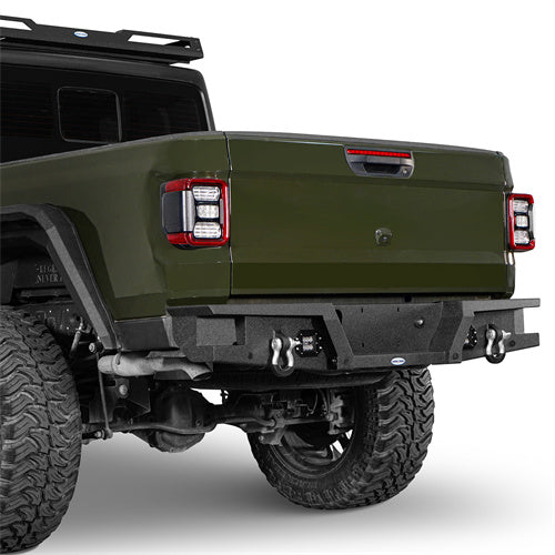 Load image into Gallery viewer, HookeRoad Jeep JT Mid Width Front Bumper &amp; Rear Bumper for 2020-2024 Jeep Gladiator b30187003s 15
