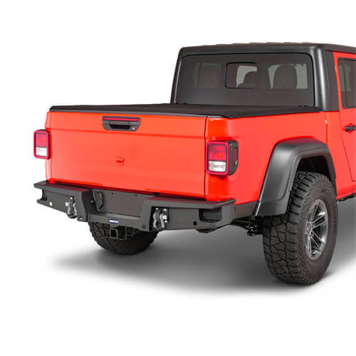 Load image into Gallery viewer, HookeRoad Jeep JT Mid Width Front Bumper / Rear Bumper / Side Steps for 2020-2023 Jeep Gladiator Hooke Road HE.3018+7003+7001 6
