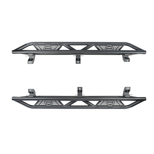 Load image into Gallery viewer, HookeRoad Jeep JL Mid Width Front Bumper &amp; Running Boards for 2018-2023 Jeep Wrangler JL HookeRoad HE.3006+3018 15

