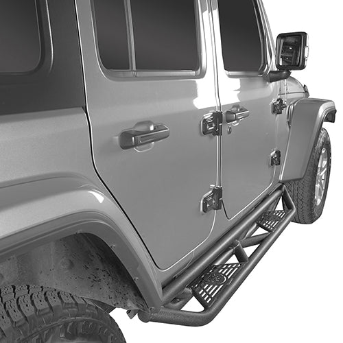 Load image into Gallery viewer, HookeRoad Jeep JL Mid Width Front Bumper &amp; Running Boards for 2018-2023 Jeep Wrangler JL HookeRoad HE.3006+3018 7
