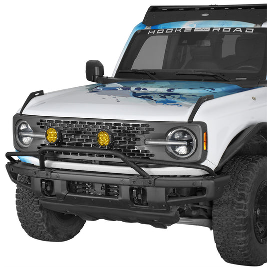 Modular Bull Bar for Ford Bronco 2021-2026 w/ Steel Modular Bumper b8949s 2