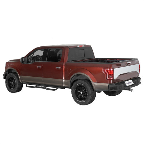 Side Steps for 15-24 Ford F-150 SuperCrew & 17-24 F-250 F-350 Crew Cab Hooke Road b8287 4