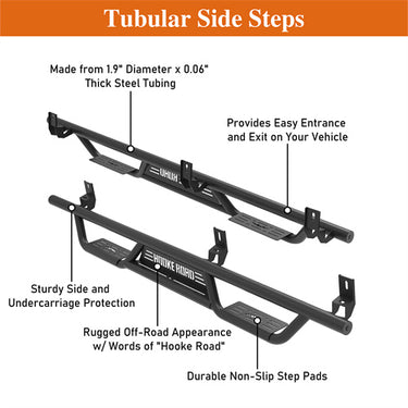 Side Step Bars for 2015-2026 Chevy Colorado & GMC Canyon Crew Cab - HR ...