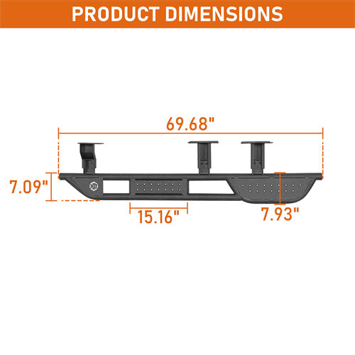 Load image into Gallery viewer, Hooke Road Nerf Side Step Bars for 2010-2023 Lexus GX460 b4609s 5

