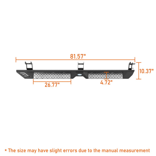 Nerf Side Step Bars (09-18 Ram 1500 & 19-24 1500 Classic & 10-24 Ram 2500/3500 Crew Cab) - Hooke Road