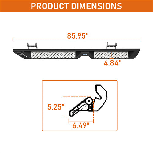 Load image into Gallery viewer, Hooke Road Nerf Side Step for 2009-2014 Ford F-150 SuperCrew b8215 5
