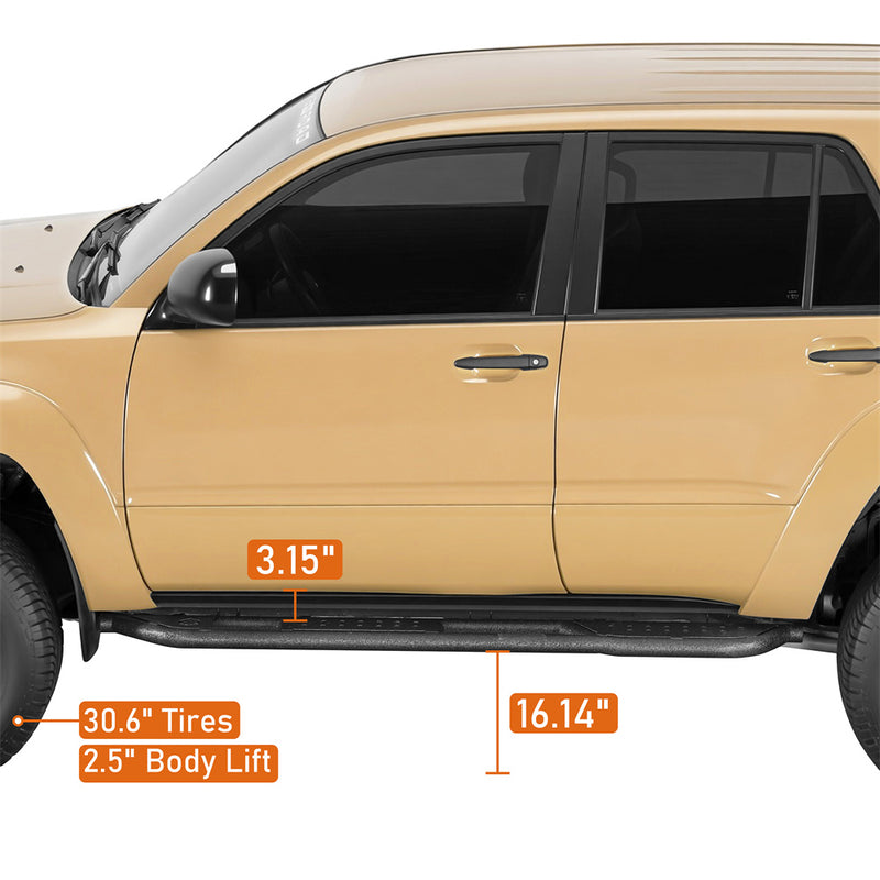 Load image into Gallery viewer, Hooke Road Nerf Side Steps for 2003-2009 Toyota 4Runner b9862s 6

