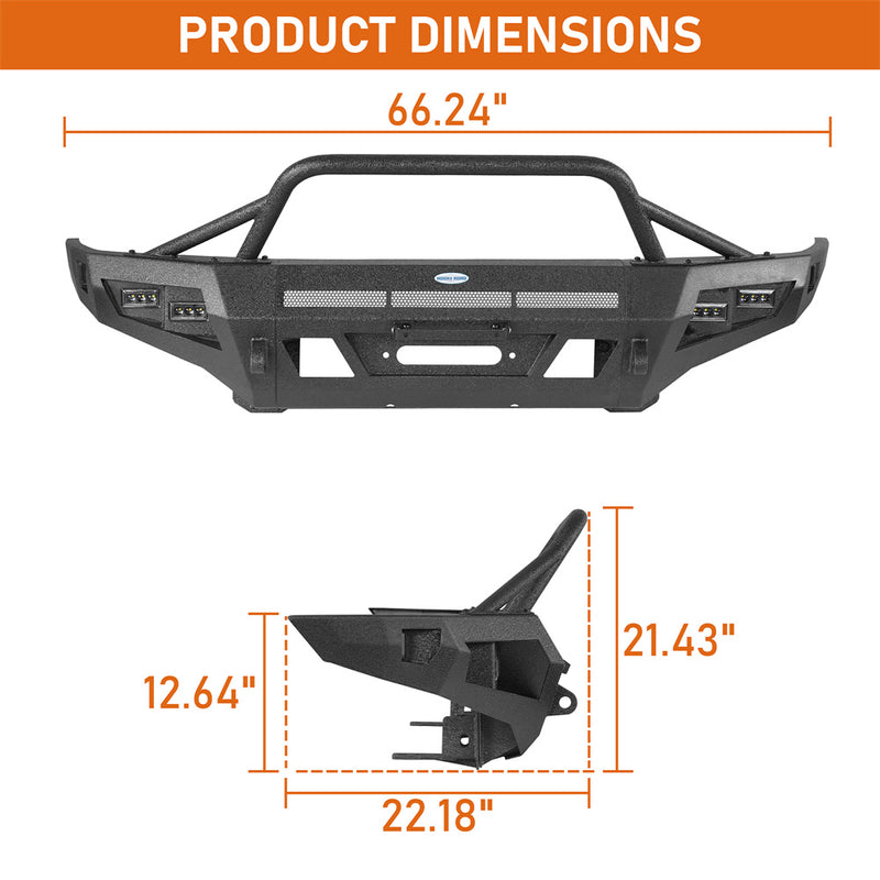 Load image into Gallery viewer, 1996-2002 Toyota 4Runner Off-road Front Bumper with Winch Plate Hooke Road b9759s 7

