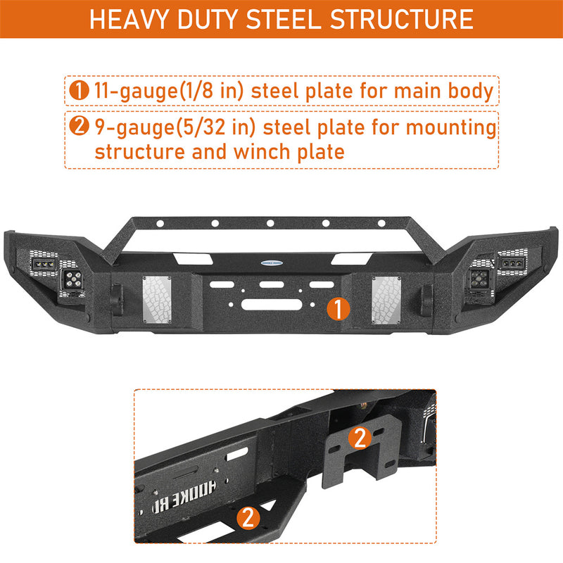 Load image into Gallery viewer, Hooke Road Off-road Front Bumper for 2018-2020 Ford F-150 b8265 9
