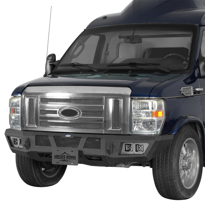 Load image into Gallery viewer, 2008-2026 Ford E-350 Front Bumper w/ Winch Plate Hooke Road b8700 2
