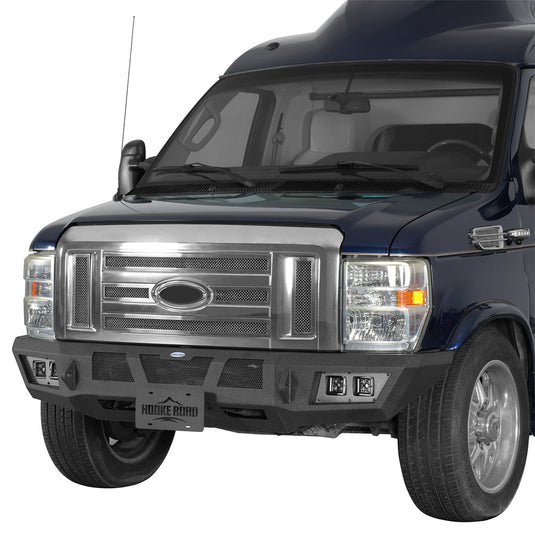2008-2026 Ford E-350 Front Bumper w/ Winch Plate Hooke Road b8700 2