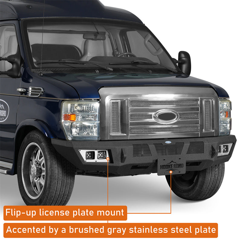 Load image into Gallery viewer, 2008-2026 Ford E-350 Front Bumper w/ Winch Plate Hooke Road b8700 8
