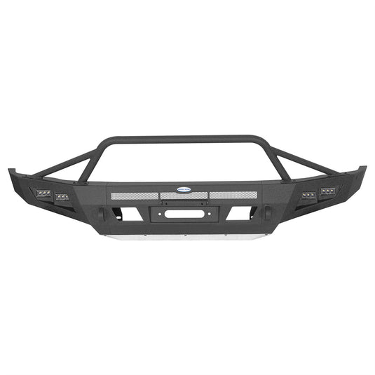 Full-width Front Bumper w/ Skid Plate 2014-2021 Toyota Tundra Hooke Road b5014s 4