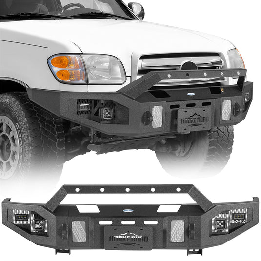 Off-road Front Bumper with Winch Plate for 2000-2006 Toyota Tundra Hooke Road b5255 1