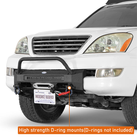 Off-road Front Bumper with winch plate for 2003-2009  Lexus GX470 Hooke Road b4657s 8