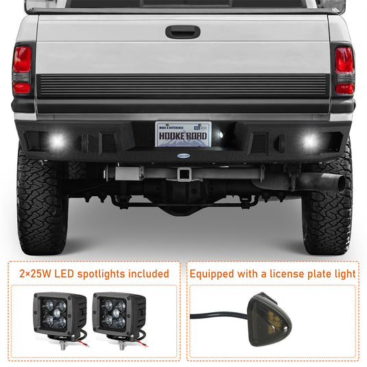 Off-road Rear Bumper for 94-01 Ram 1500 & 94-02 Ram 2500 3500 HR b6443 7
