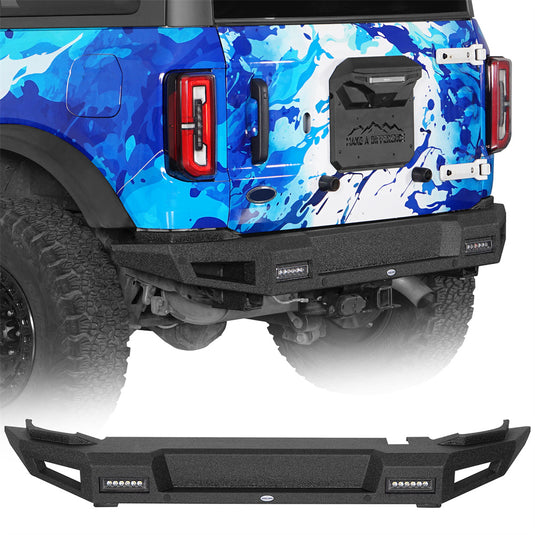 Hooke Road Off-Road Rear Bumper for Ford Bronco 2021-2026 b8947s 1