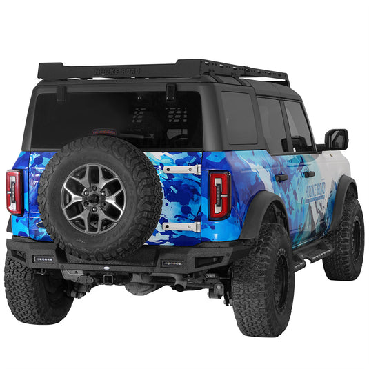 Hooke Road Off-Road Rear Bumper for Ford Bronco 2021-2026 b8947s 2