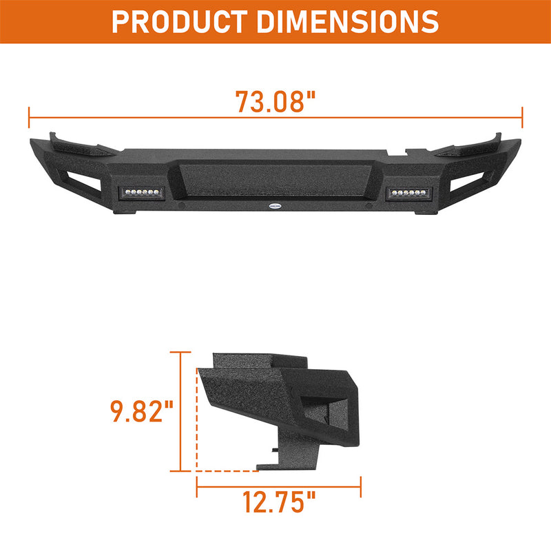Load image into Gallery viewer, Hooke Road Off-Road Rear Bumper for Ford Bronco 2021-2026 b8947s 5
