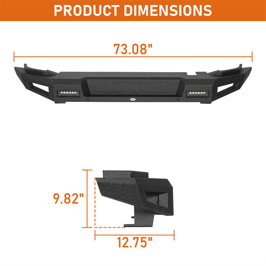 Hooke Road Off-Road Rear Bumper for Ford Bronco 2021-2026 b8947s 5