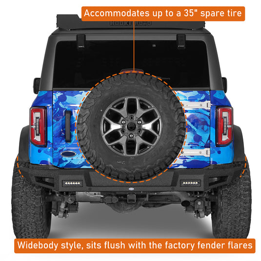 Hooke Road Off-Road Rear Bumper for Ford Bronco 2021-2026 b8947s 7