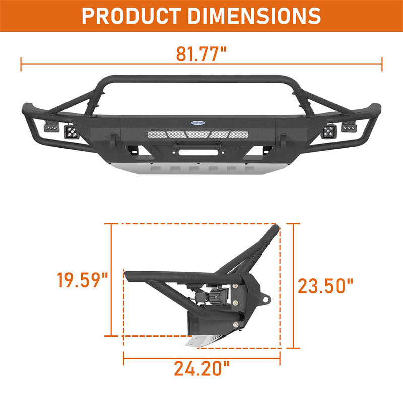 Load image into Gallery viewer, Hooke Road Off-Road Tundra Front Winch Bumper for 2014-2021 Toyota Tundra b5012s 6
