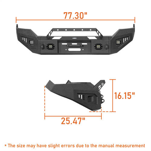 Load image into Gallery viewer, Offroad Aftermarket Front Bumper 4x4 Truck Parts For 2009-2018 Dodge Ram 1500 - Hooke Road b6024s 15
