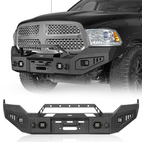 Load image into Gallery viewer, Offroad Aftermarket Front Bumper 4x4 Truck Parts For 2009-2018 Dodge Ram 1500 - Hooke Road b6024s 2
