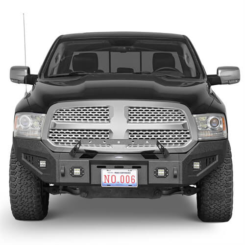 Offroad Aftermarket Front Bumper 4x4 Truck Parts For 2009-2018 Dodge Ram 1500 - Hooke Road b6024s 3