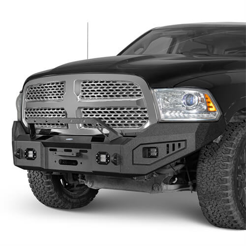 Offroad Aftermarket Front Bumper 4x4 Truck Parts For 2009-2018 Dodge Ram 1500 - Hooke Road b6024s 6