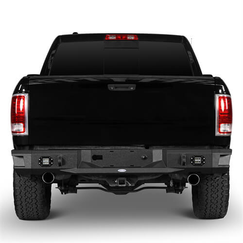 Hooke Road Offroad Aftermarket Rear Bumper w/LED Lights For 2009-2018 Dodge Ram 1500 b6025s 4