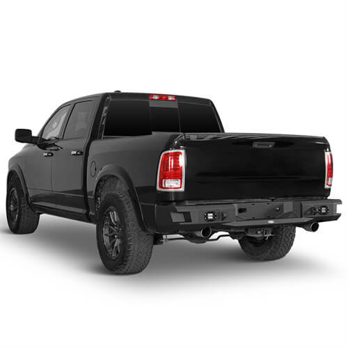 Hooke Road Offroad Aftermarket Rear Bumper w/LED Lights For 2009-2018 Dodge Ram 1500 b6025s 5