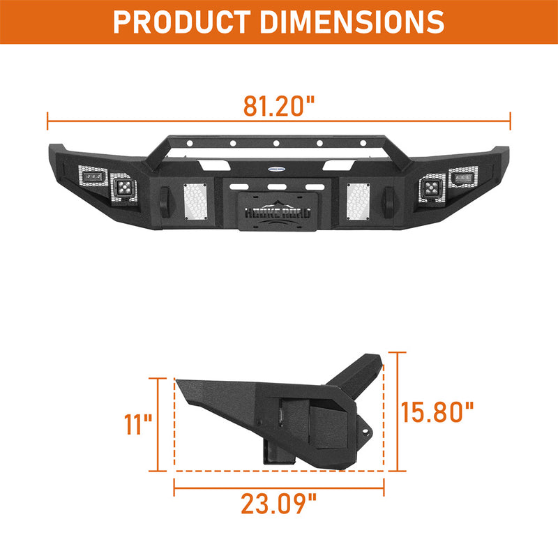 Load image into Gallery viewer, Offroad Front Bumper for 2014-2021 Toyota Tundra Hooke Road b5034 5
