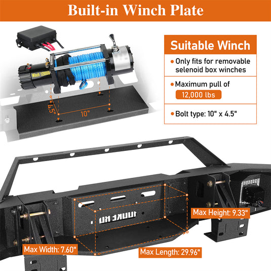 Offroad Front Bumper for 2014-2021 Toyota Tundra Hooke Road b5034 6