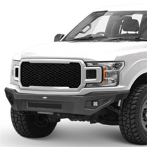 Load image into Gallery viewer, 2018-2020 Ford F-150 Full-Width Front Bumper Aftermarket Bumper 4x4 Truck Parts - Hooke Road b8257 6
