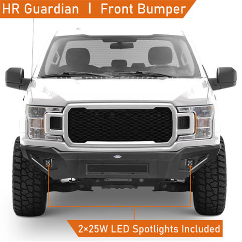 Load image into Gallery viewer, 2018-2020 Ford F-150 Full-Width Front Bumper Aftermarket Bumper 4x4 Truck Parts - Hooke Road b8257 8
