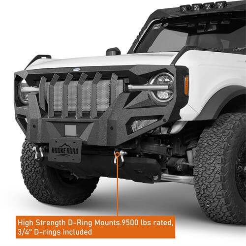 Load image into Gallery viewer, Offroad Mad Max Front Grill Bumper 4x4 Parts For 2021-2023 Ford Bronco - Hooke Road b8921s 13
