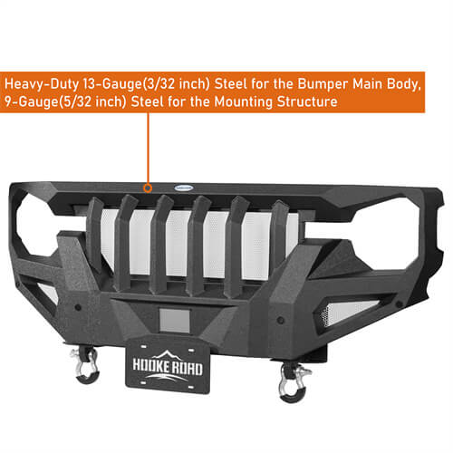Offroad Mad Max Front Grill Bumper 4x4 Parts For 2021-2023 Ford Bronco - Hooke Road b8921s 16