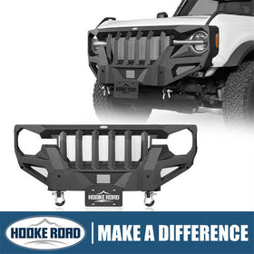 Offroad Mad Max Front Grill Bumper 4x4 Parts For 2021-2023 Ford Bronco - Hooke Road b8921s 1
